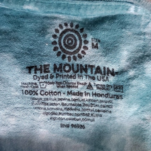 Red Macaw Parrots Moody Gardens Souvenir Tie Dye Tshirt  Sz M by The Mountain - Picture 6 of 6